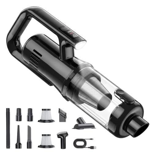 Cazoro Handheld Car Vacuum Cleaner Cordless Powerful, 20000Pa Brushless LED