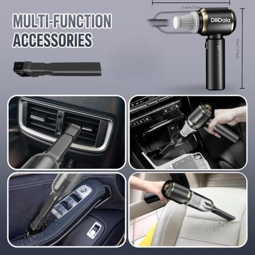 DiliDala Handheld Vacuum Cleaner Cordless, 26000PA